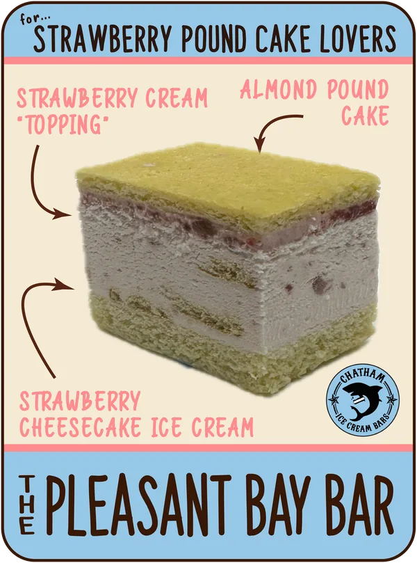 The Pleasant Bay Bar, for strawberry pound cake lovers